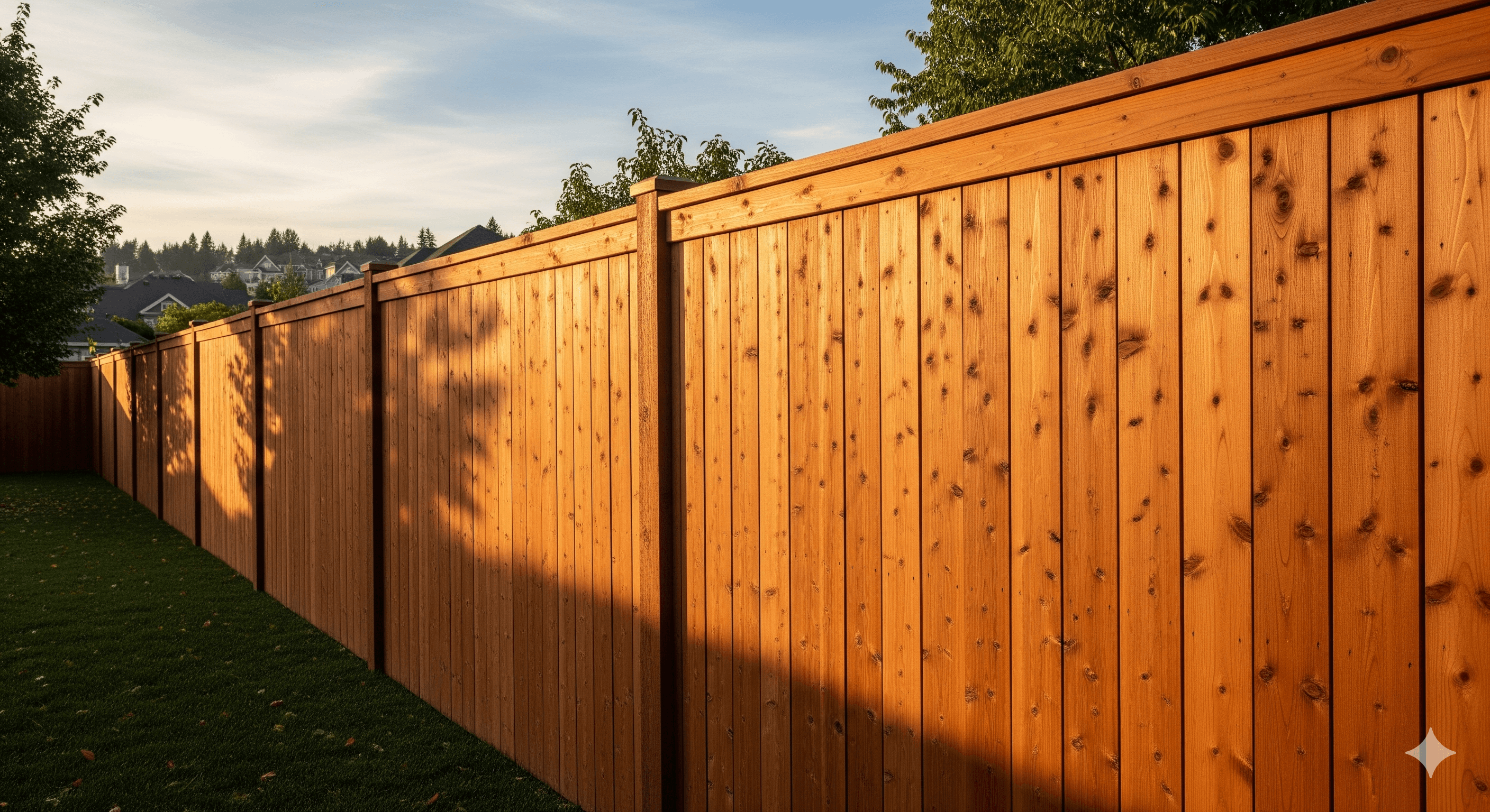Wood fence