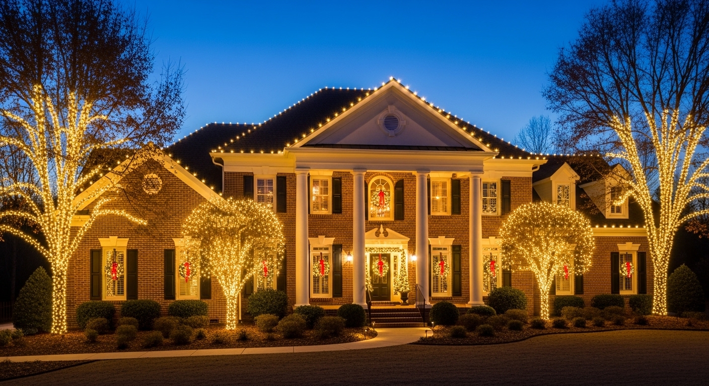 Holiday lighting installation